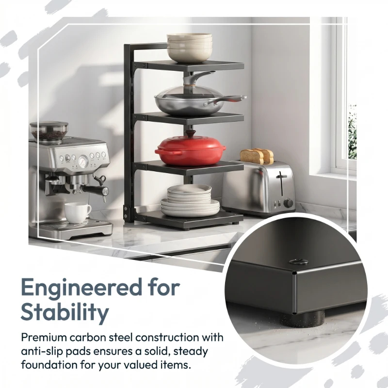 Adjustable Heavy Duty Stainles – Kitchen Baking Pan Organizer recenzja i cena