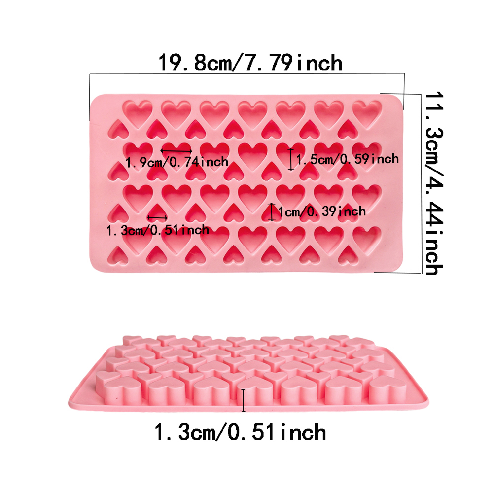 56 cavity size heart-shaped ch – Silicone Cake Mold recenzja i cena