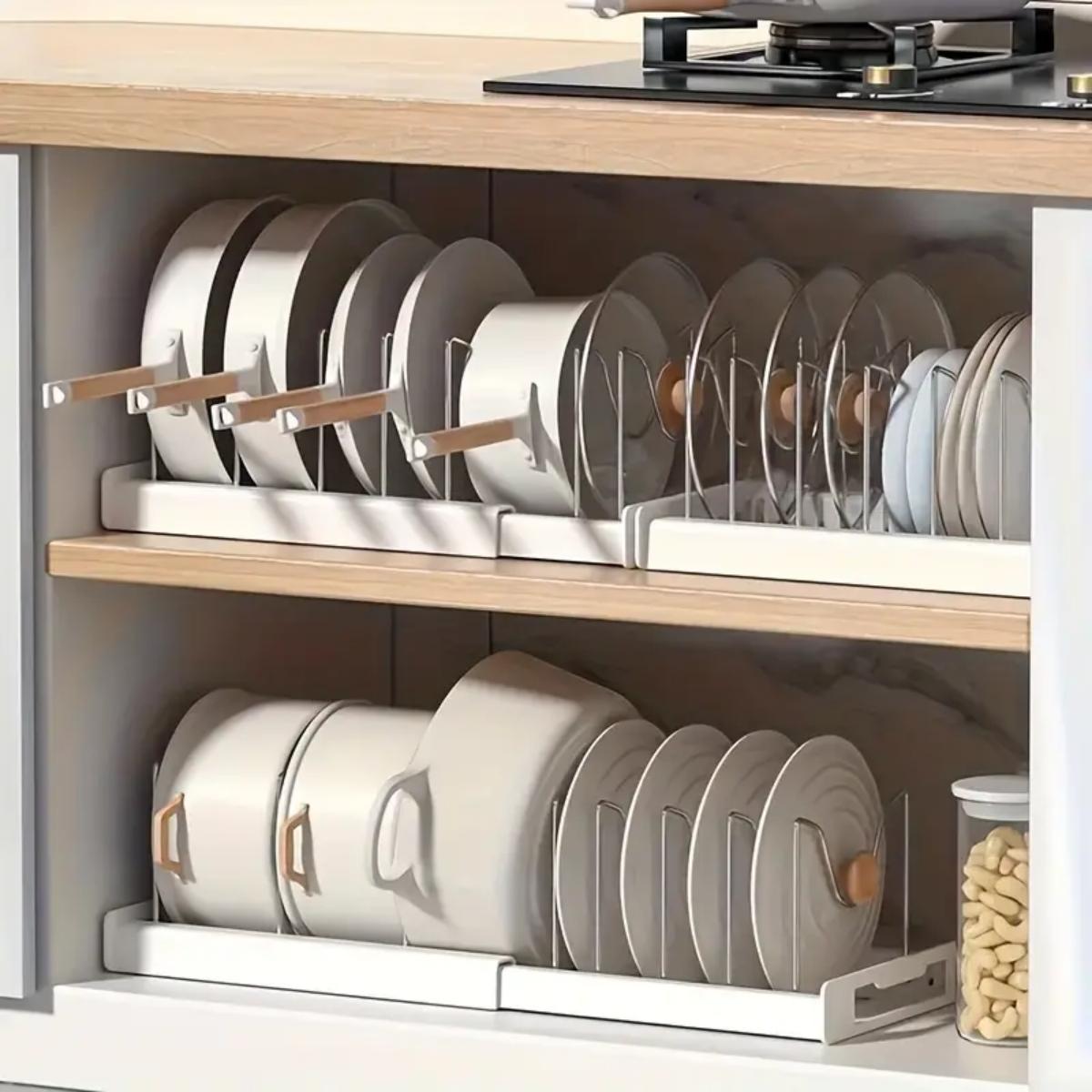 Expandable Kitchen Pot Pan Org – Kitchen Baking Pan Organizer recenzja i cena