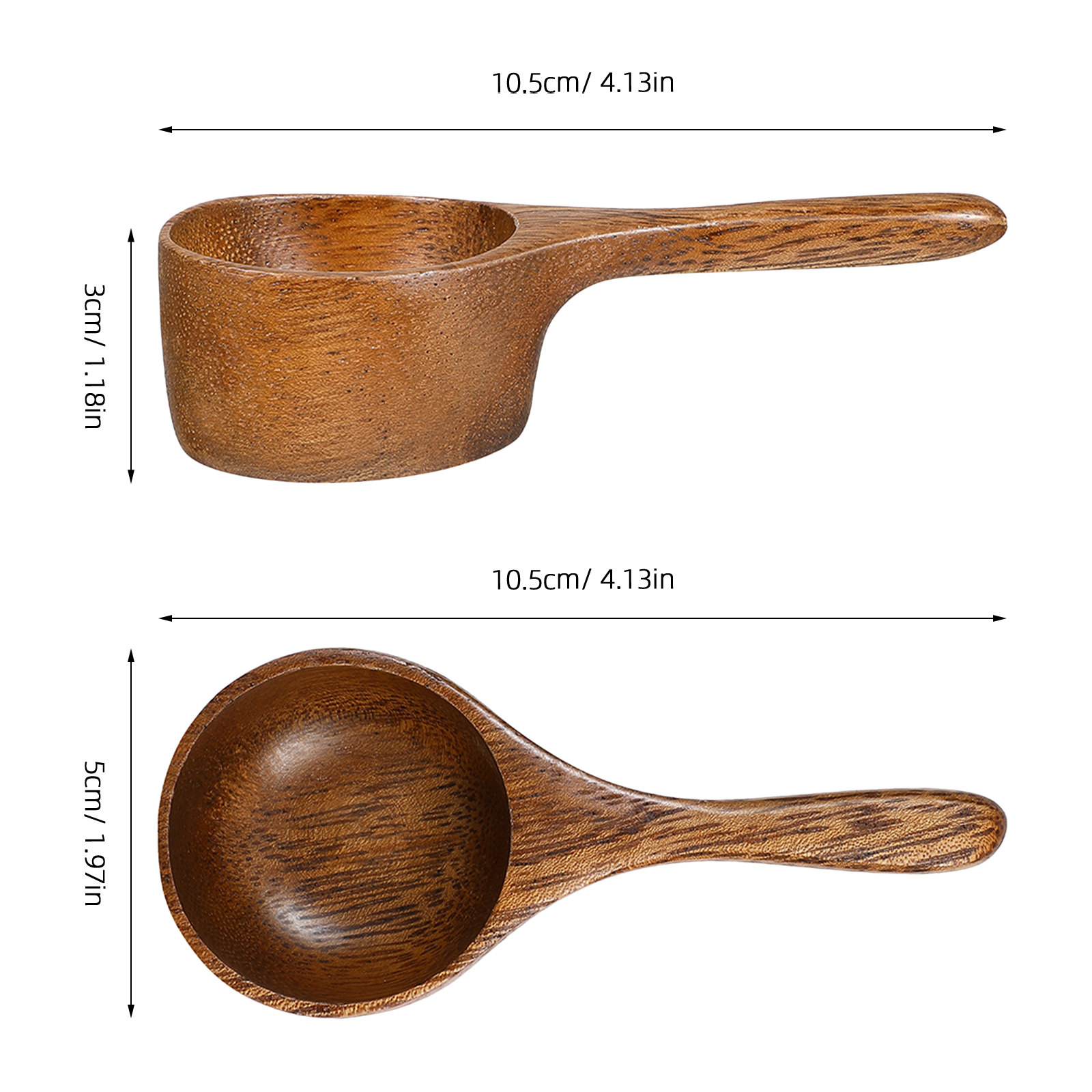 Wooden Coffee Bean Scoop Measu – Kitchen Baking Soda recenzja i cena