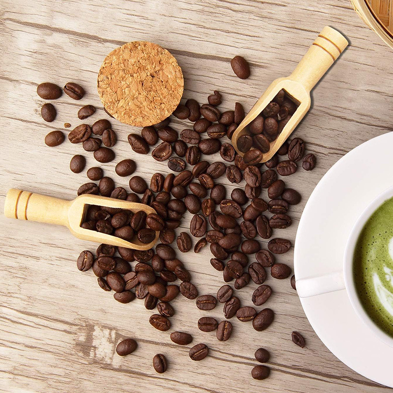 2/5PCS Wooden Coffee Scoop Set – Baking Powder Kitchen recenzja i cena