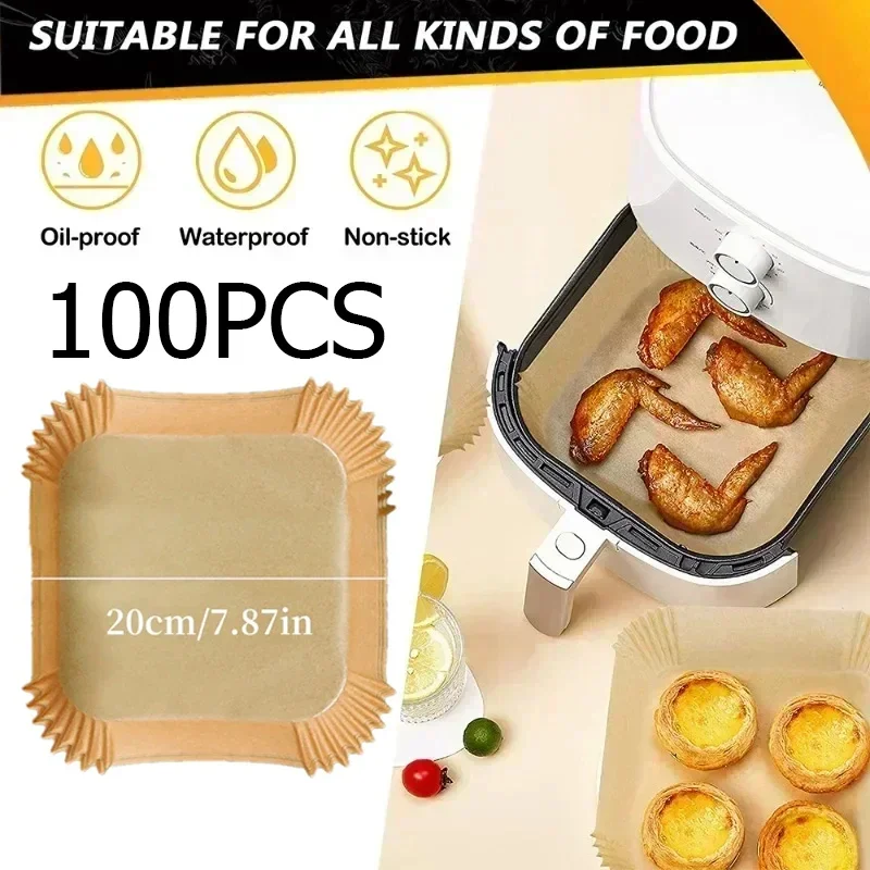 100PCS Airfryer Bakpapier Disp – Kitchen Baking Tray recenzja i cena