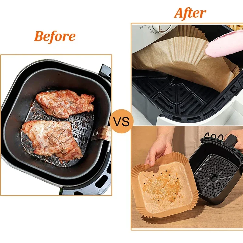 100PCS Airfryer Bakpapier Disp – Kitchen Baking Tray recenzja i cena