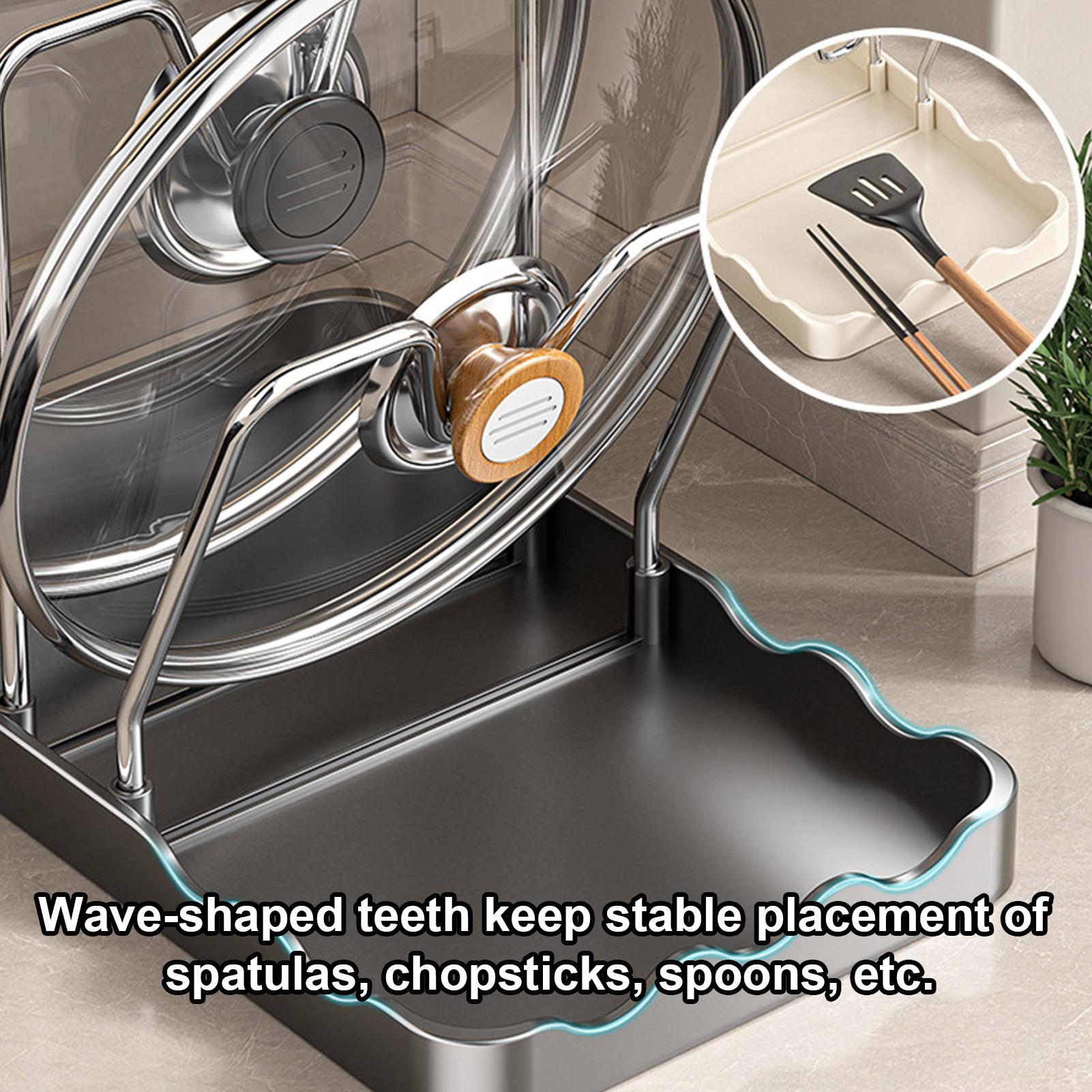 Pot Lid Holder Vertical Spoon  – Kitchen Baking Pantry recenzja i cena