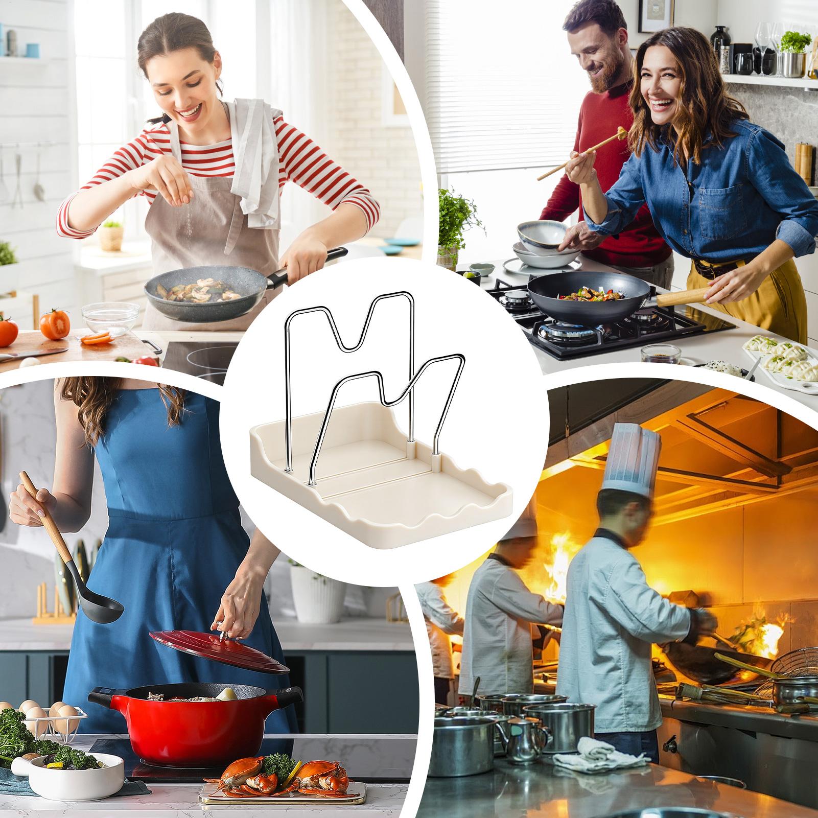 Pot Lid Holder Vertical Spoon  – Kitchen Baking Pantry recenzja i cena