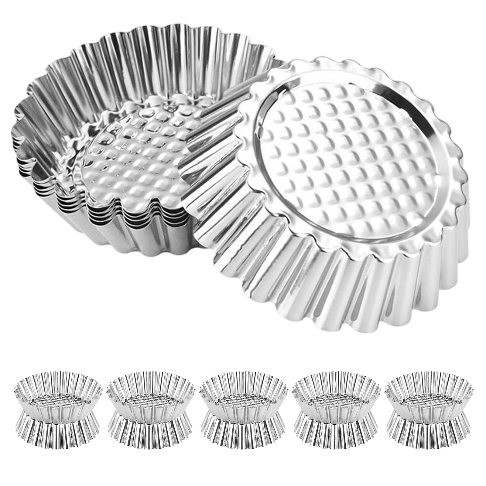 20Pcs Mini Egg Tart Molds Stai – Muffin Tin Nonstick recenzja i cena