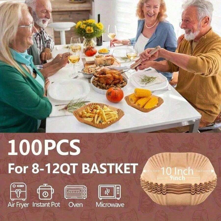 100pcs, Square Disposable Air  – Kitchen Baking Tray recenzja i cena