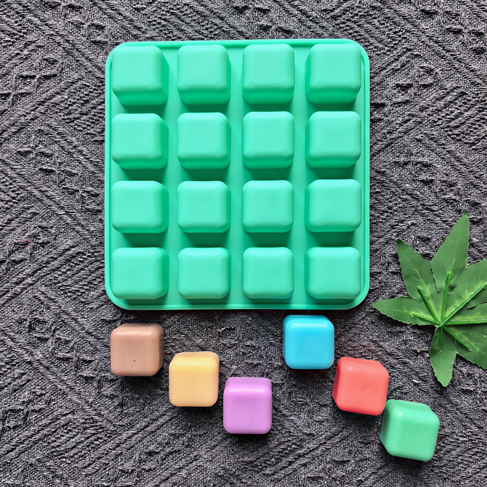 1pc 16 hole square shaped choc – Silicone Cake Mold recenzja i cena