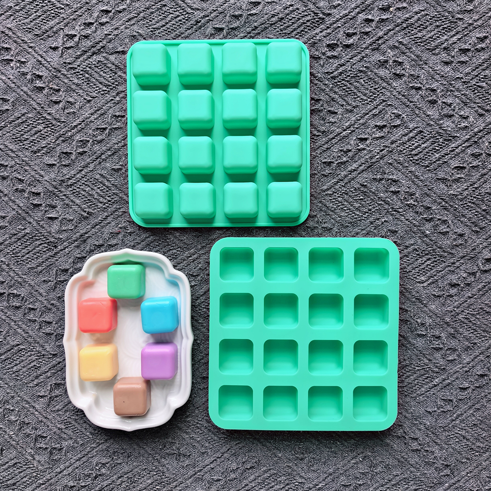 1pc 16 hole square shaped choc – Silicone Cake Mold recenzja i cena