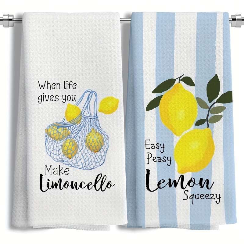 2Pcs, Lemon Mesh Kitchen Towel – Kitchen Baking Decor recenzja i cena
