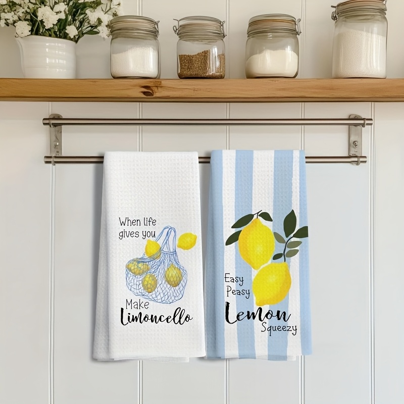 2Pcs, Lemon Mesh Kitchen Towel – Kitchen Baking Decor recenzja i cena