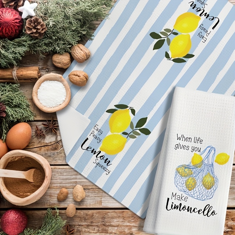 2Pcs, Lemon Mesh Kitchen Towel – Kitchen Baking Decor recenzja i cena
