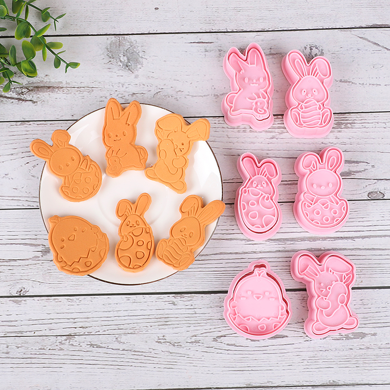 6pcs/Set Easter Bunny Cookie C – Kitchen Baking Decor recenzja i cena