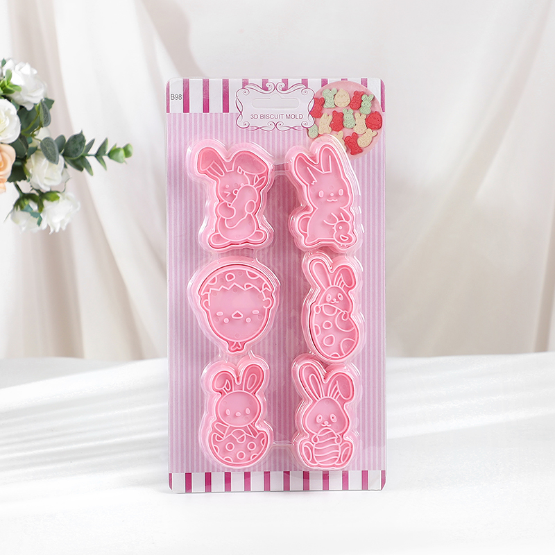 6pcs/Set Easter Bunny Cookie C – Kitchen Baking Decor recenzja i cena