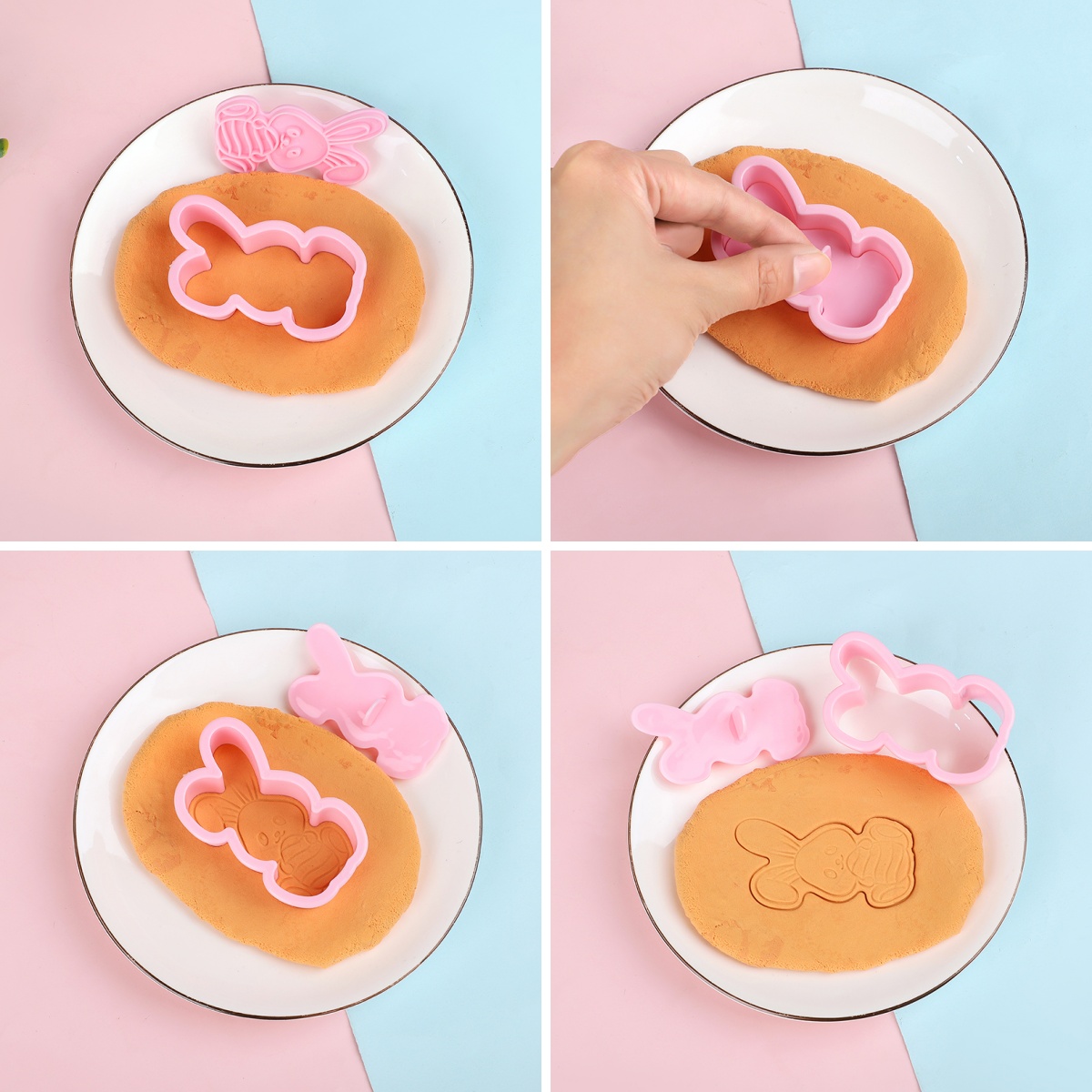6pcs/Set Easter Bunny Cookie C – Kitchen Baking Decor recenzja i cena