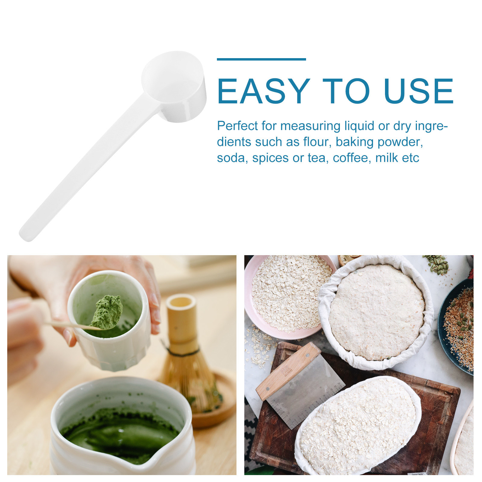 10Pcs Food-Grade Plastic Measu – Kitchen Baking Soda recenzja i cena