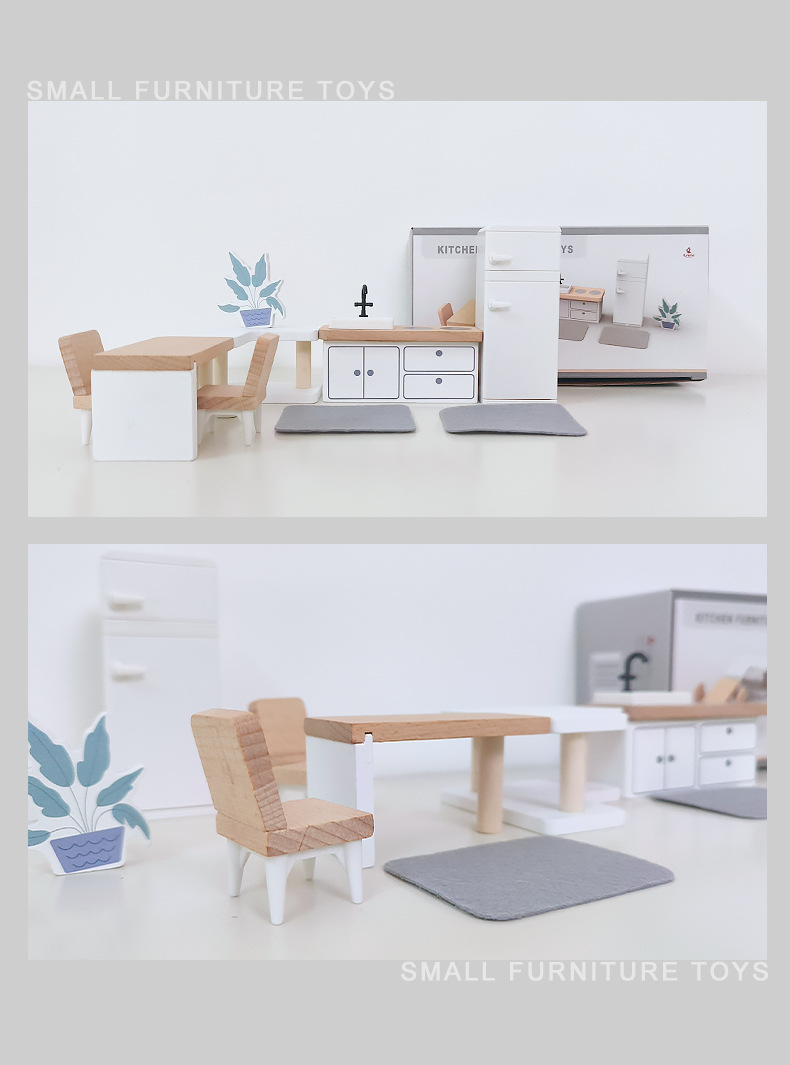 Modern dollhouse furniture kit – Kitchen Uncle recenzja i cena