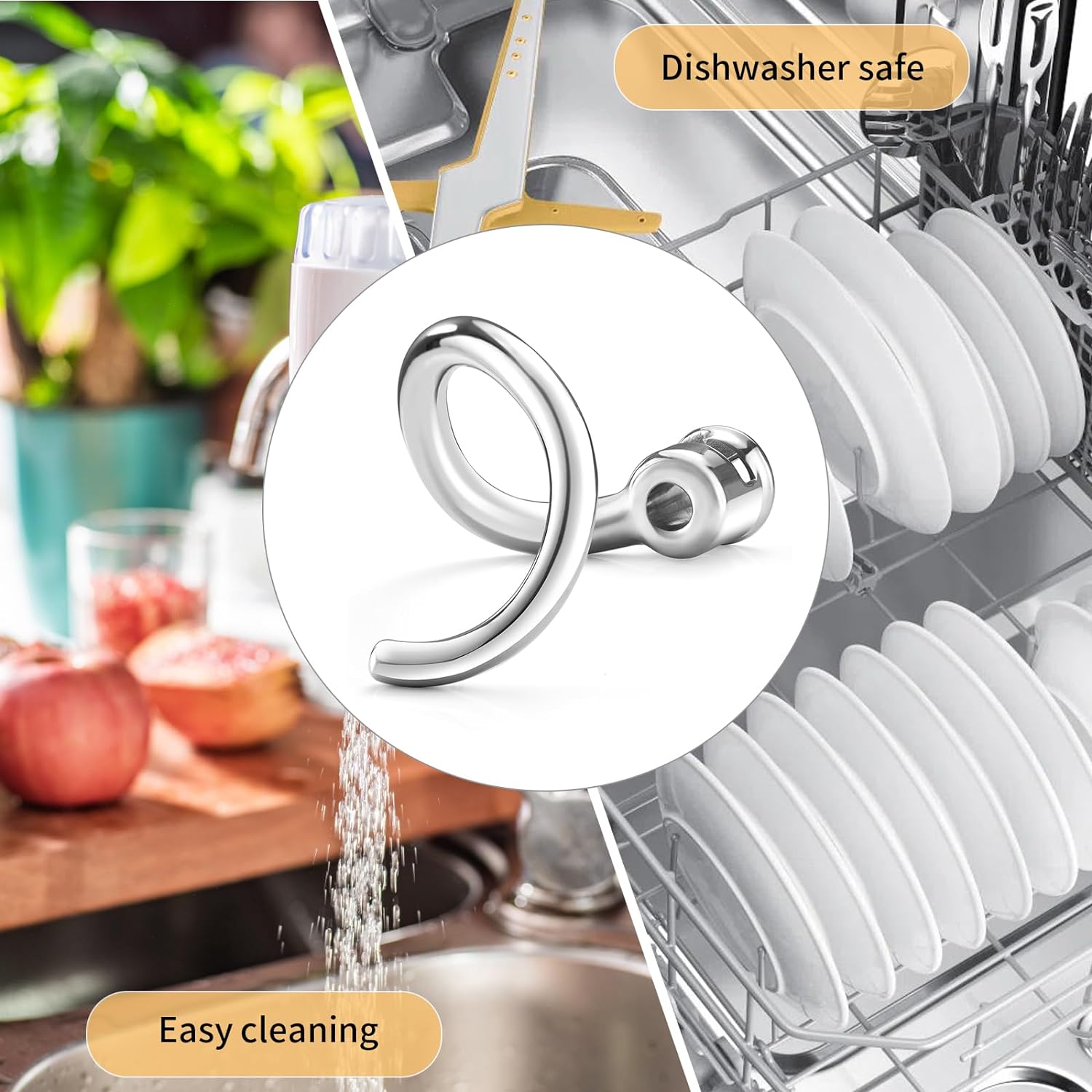 Stainless Steel Dough Hook Att – Kitchen Aid Baking Bread recenzja i cena