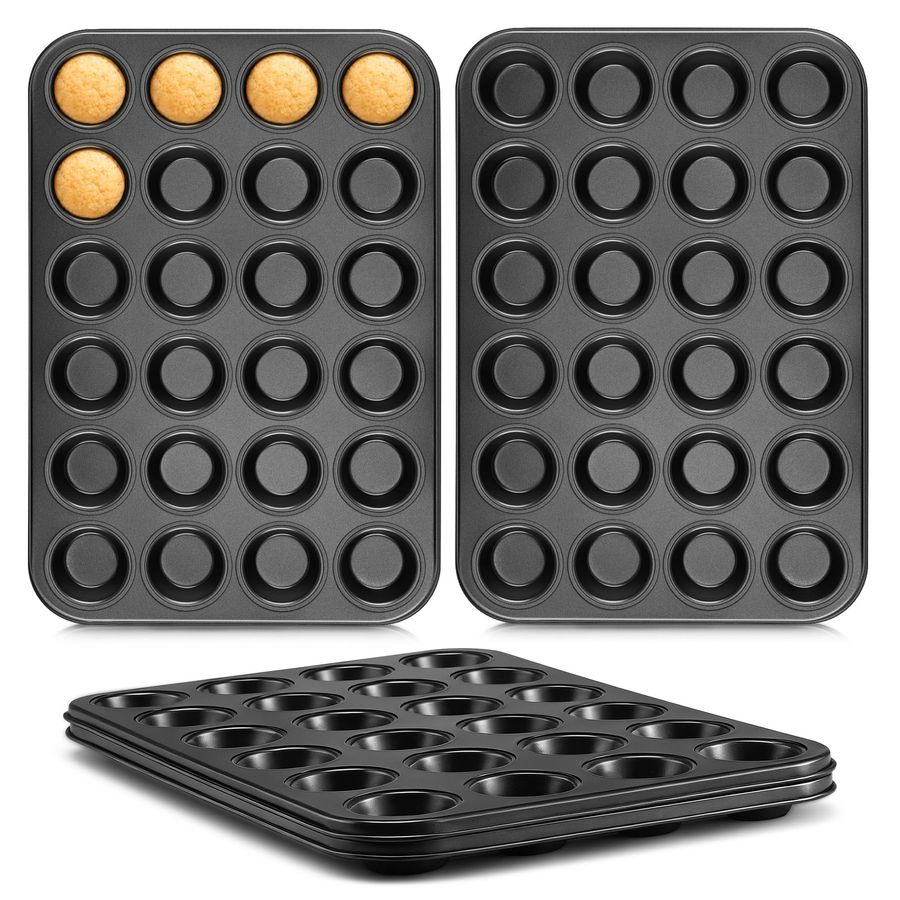 4 Pack Mini Muffin Pan 24Cup N – Muffin Tin Nonstick recenzja i cena