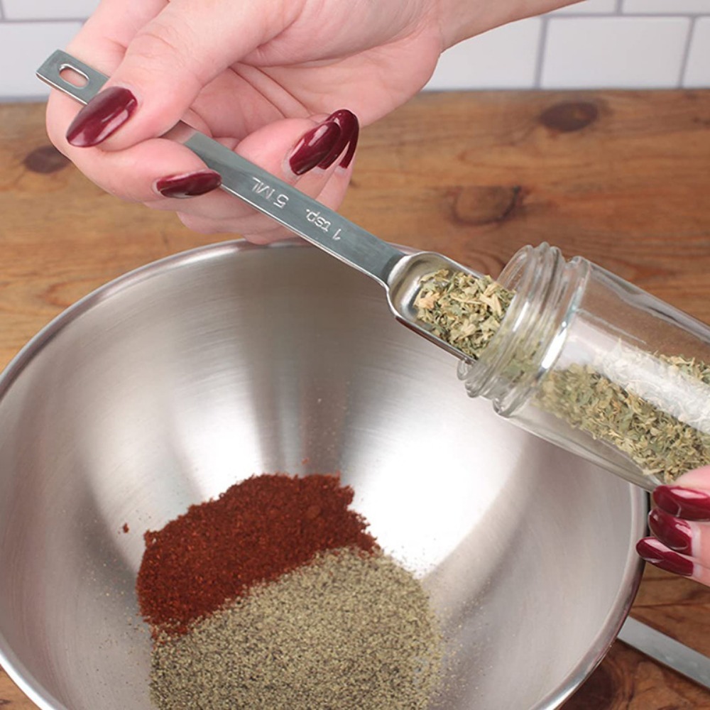 6Pcs Stainless Steel Measuring – Baking Powder Kitchen recenzja i cena