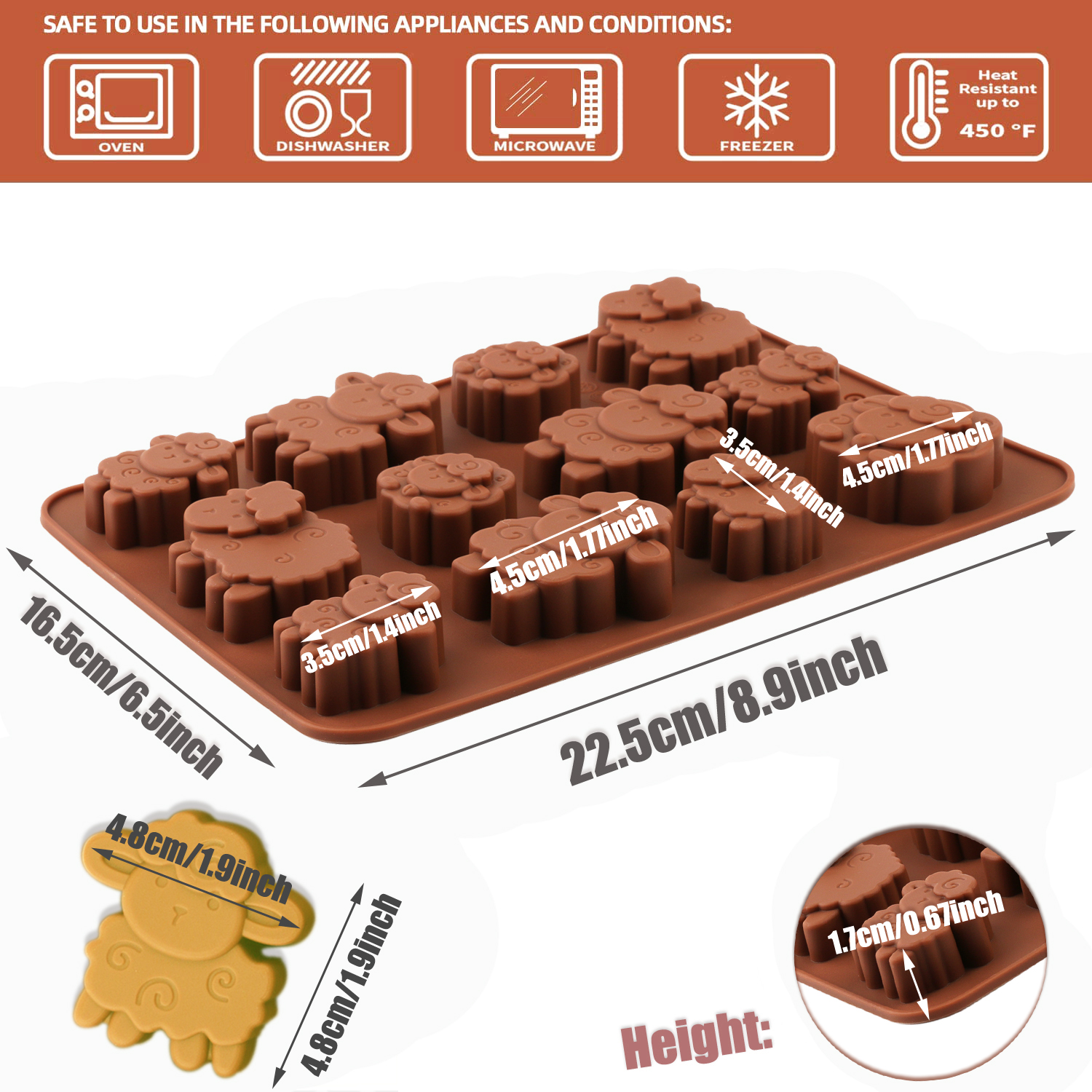 1pack silicone Eid lamb candy  – Silicone Cake Mold recenzja i cena