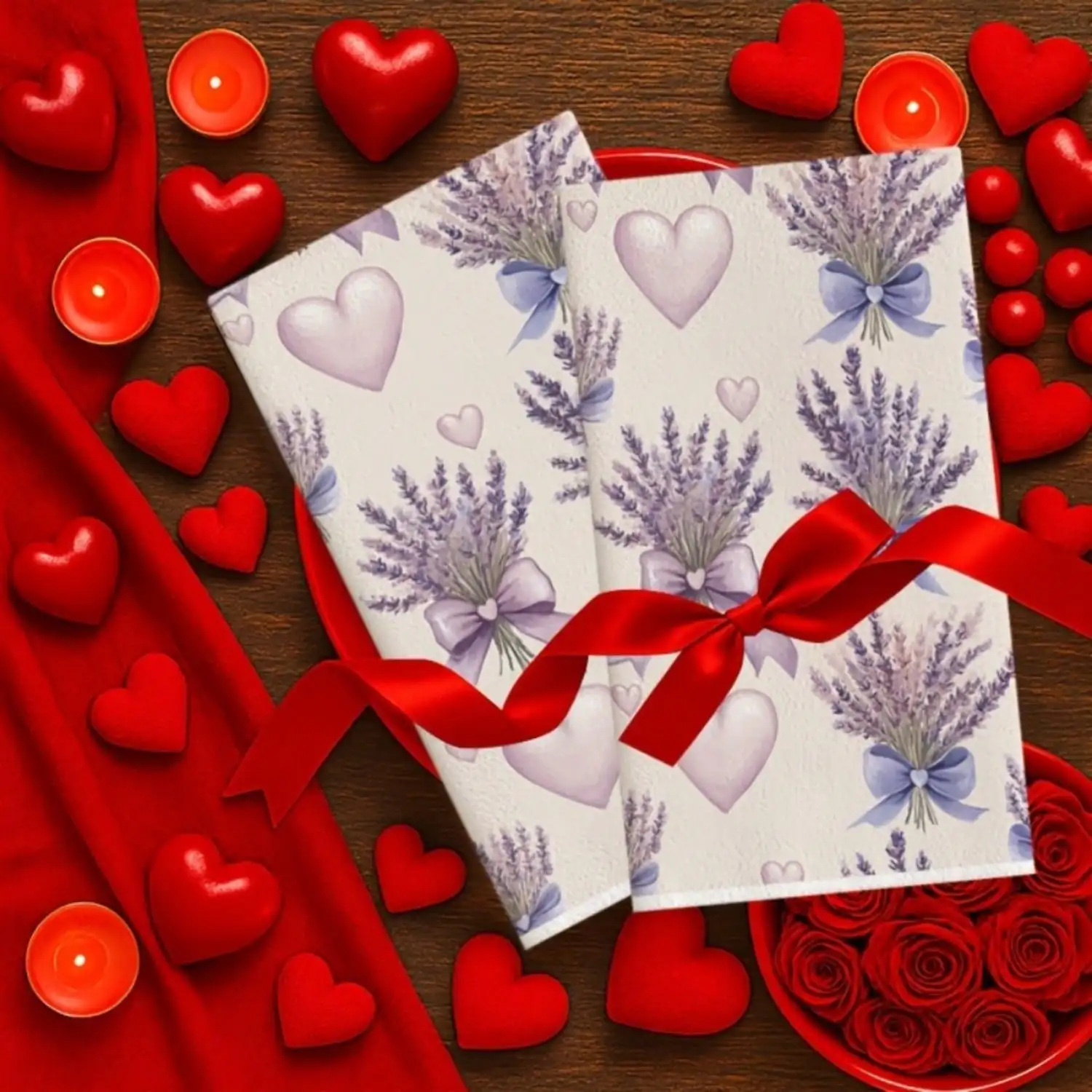 2pcs Valentine's Day Lavender  – Kitchen Baking Decor recenzja i cena
