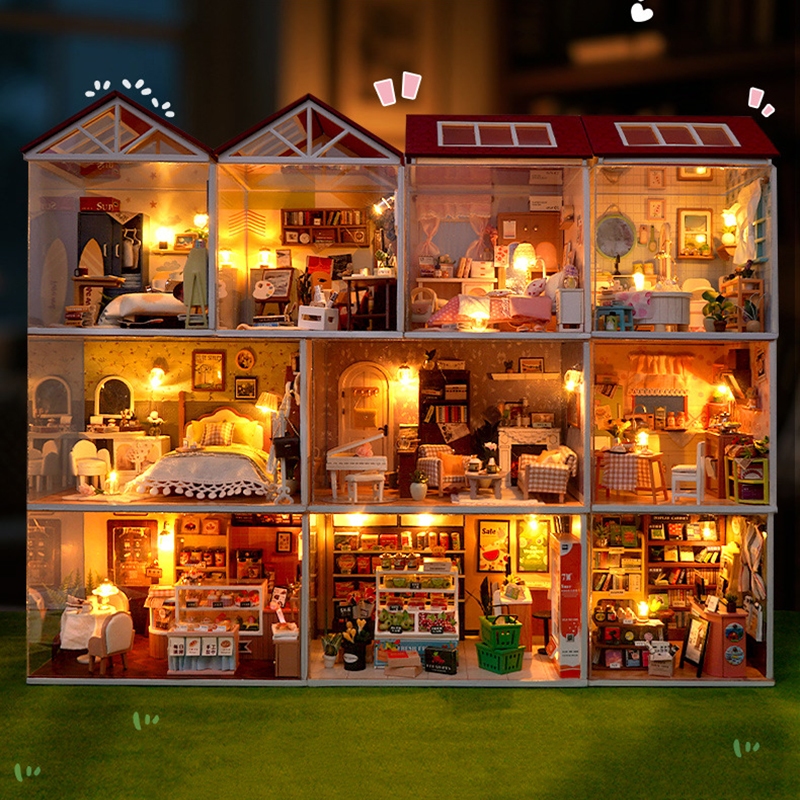 DIY Wooden Dollhouse Mini Bedr – Kitchen Uncle recenzja i cena