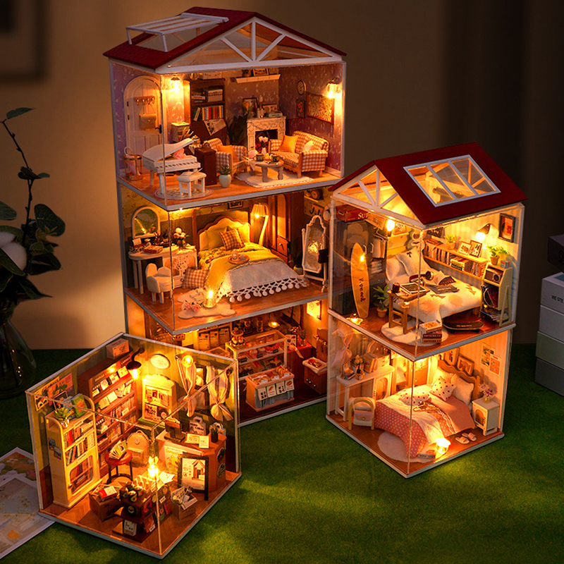 DIY Wooden Dollhouse Mini Bedr – Kitchen Uncle recenzja i cena