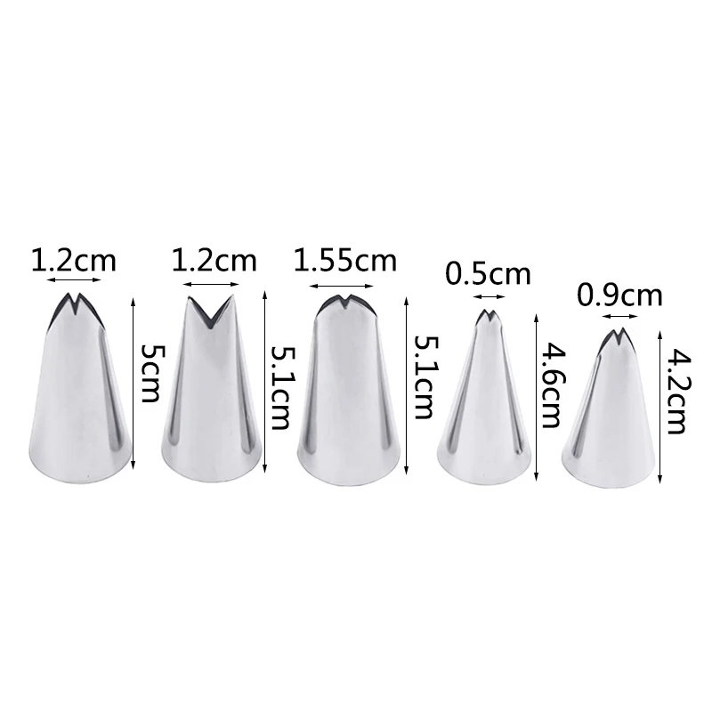 5pcs Flower Tulips Rose Nozzle – Kitchen Baking Decor recenzja i cena