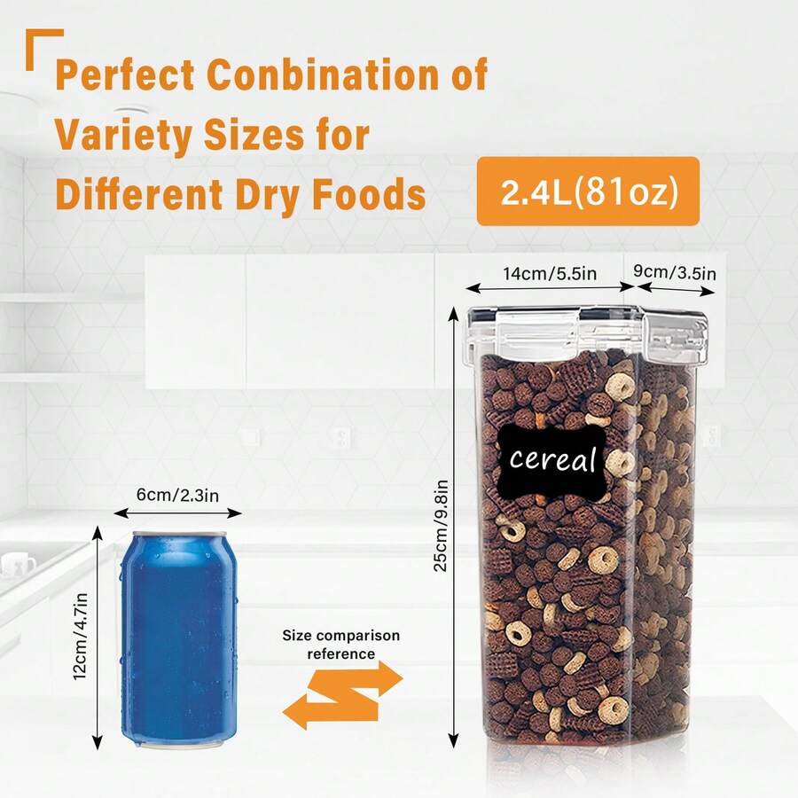 THELIFE 3/6pcs Large Food Stor – Kitchen Baking Pantry recenzja i cena
