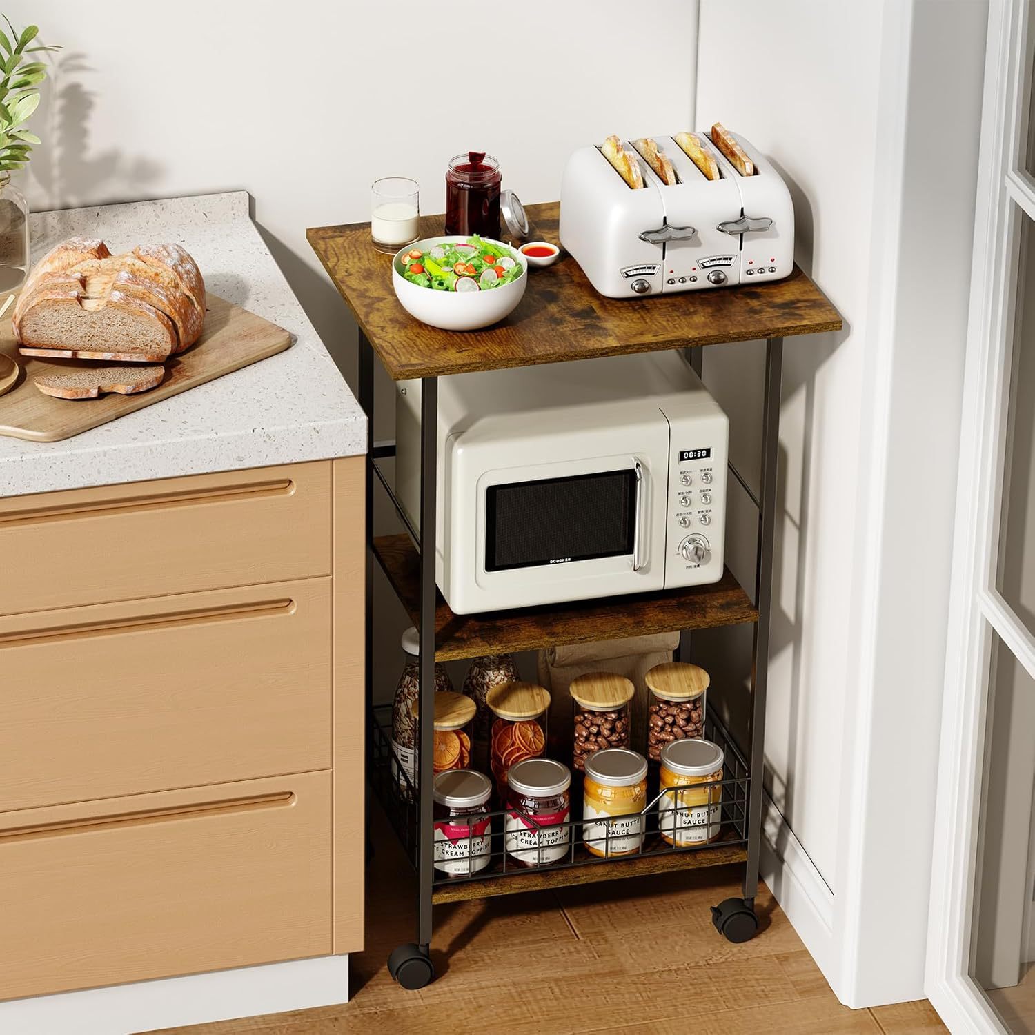 Three-layer roller kitchen rac – Kitchen With Baking Station recenzja i cena