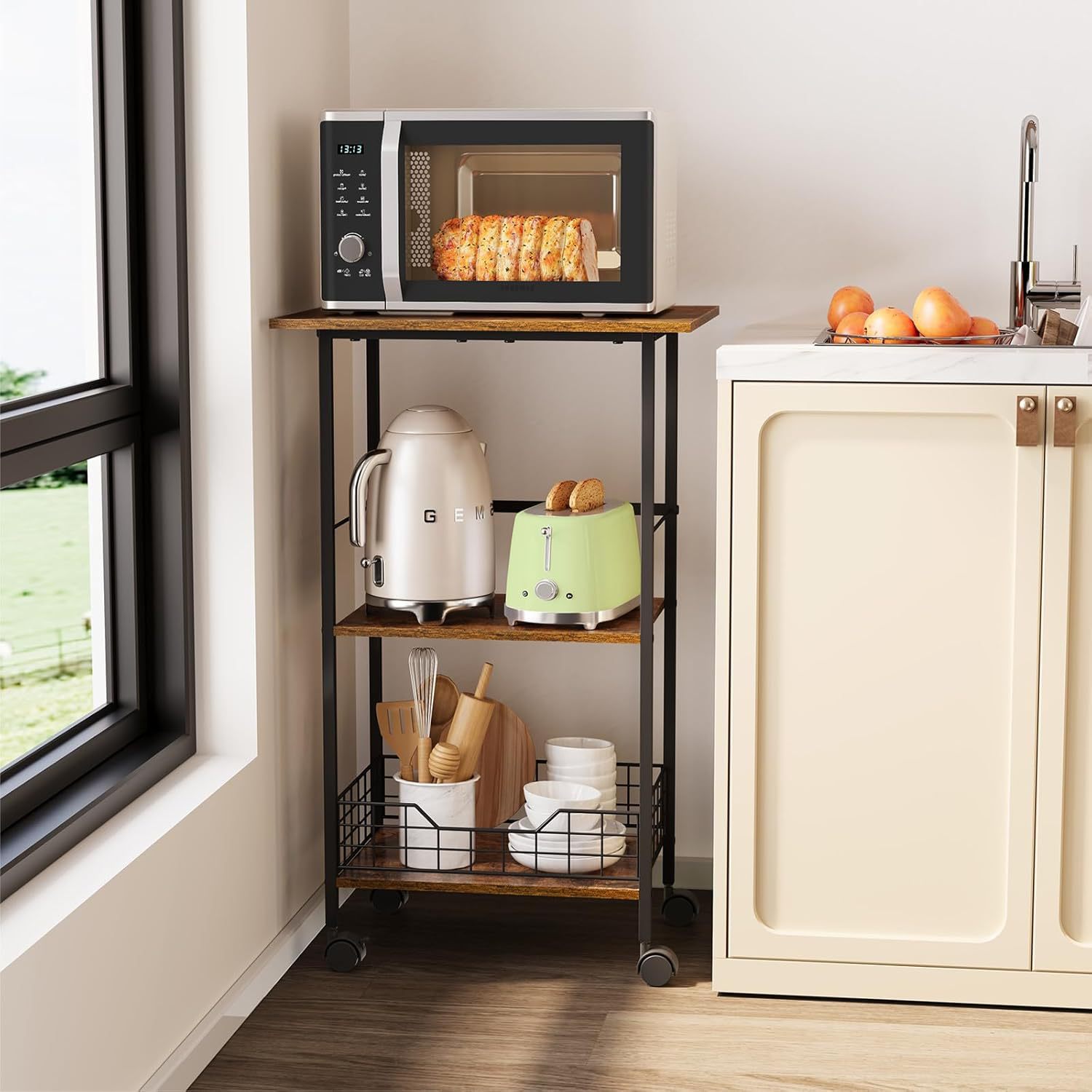 Three-layer roller kitchen rac – Kitchen With Baking Station recenzja i cena