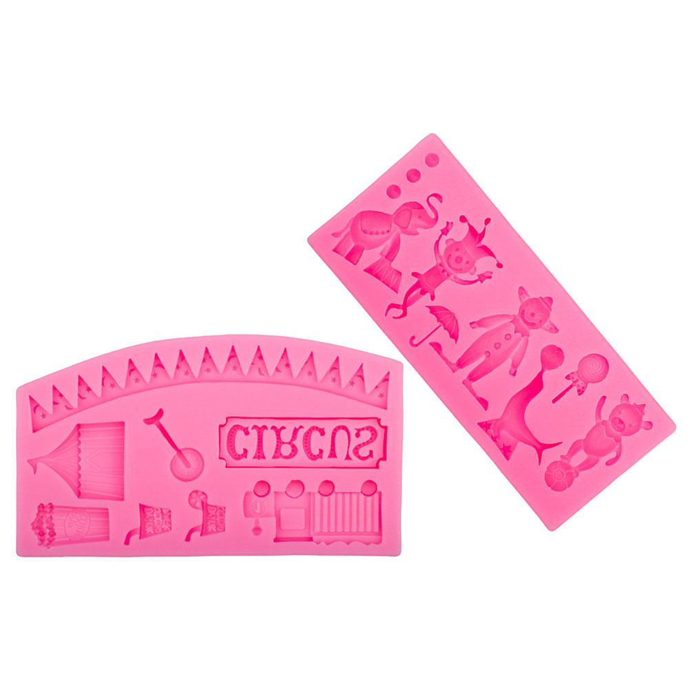 2Pcs Silicone Circus Fondant M – Silicone Cake Mold recenzja i cena