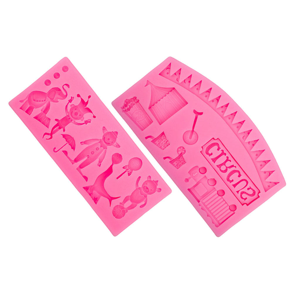 2Pcs Silicone Circus Fondant M – Silicone Cake Mold recenzja i cena