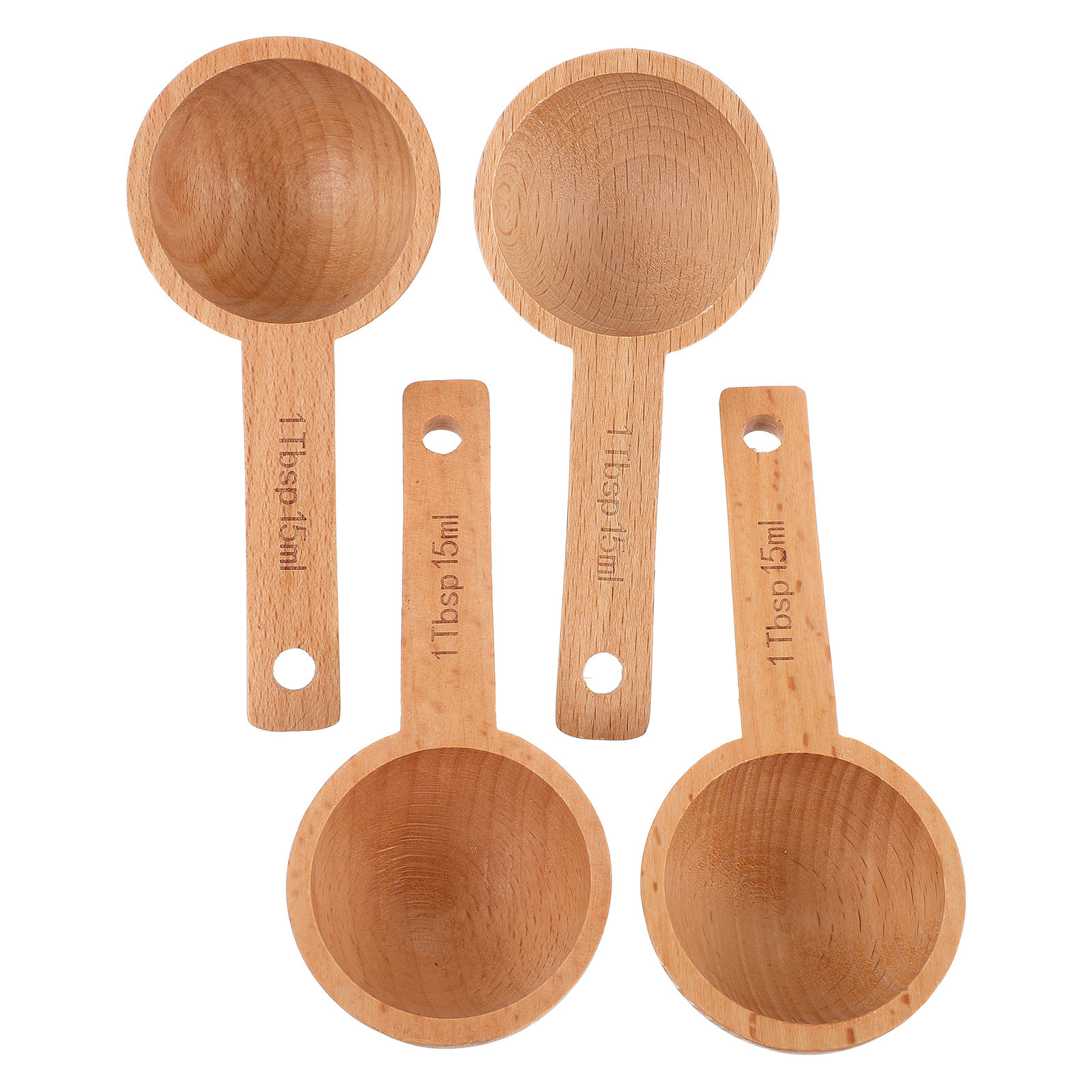4Pcs Wooden Coffee Scoops 15Ml – Kitchen Baking Soda recenzja i cena