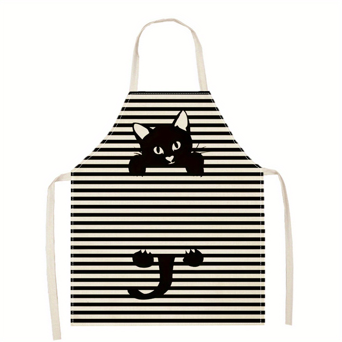 Linen Apron Funny Cat Sunglass – Kitchen Baking Area Ideas recenzja i cena