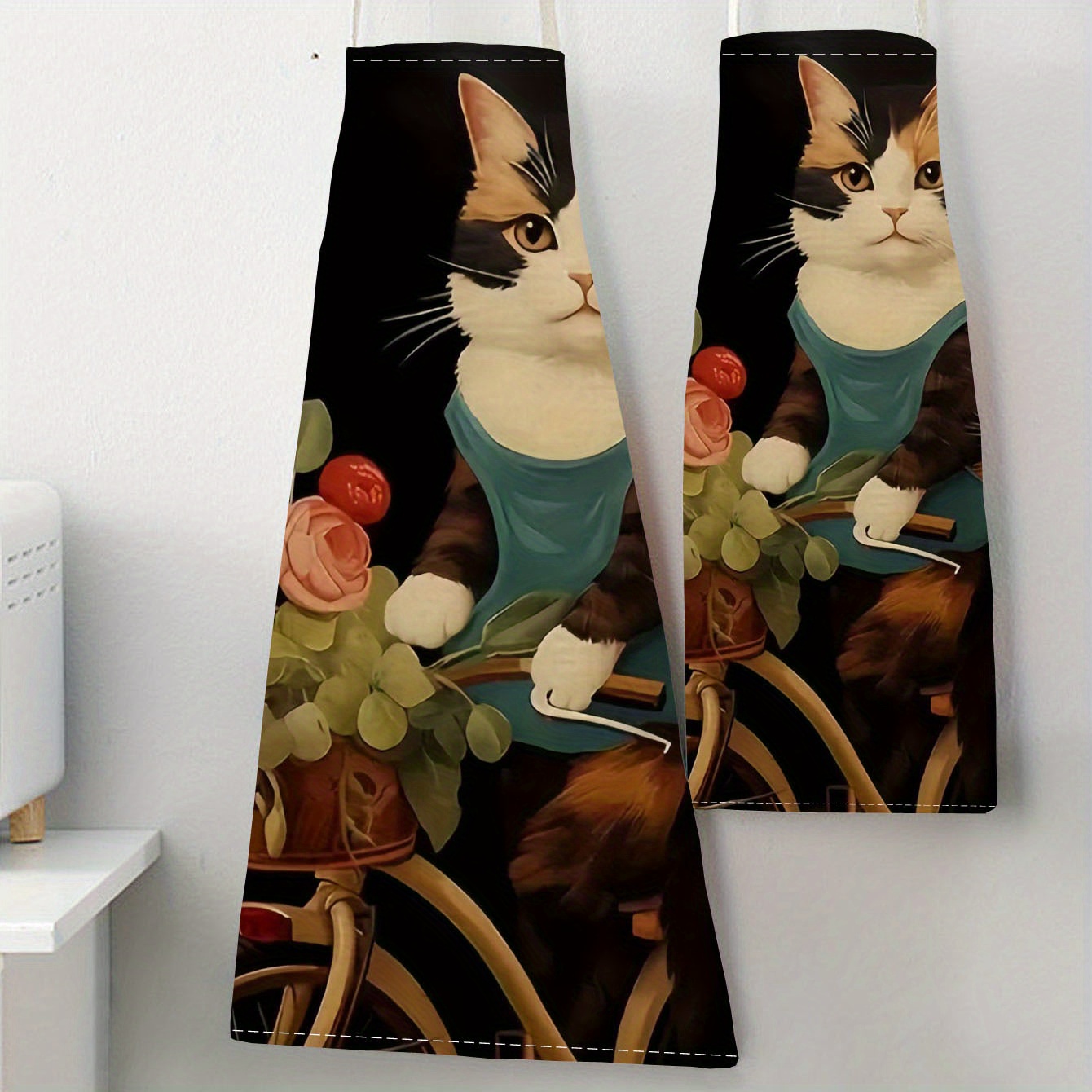 Linen Apron Funny Cat Sunglass – Kitchen Baking Area Ideas recenzja i cena