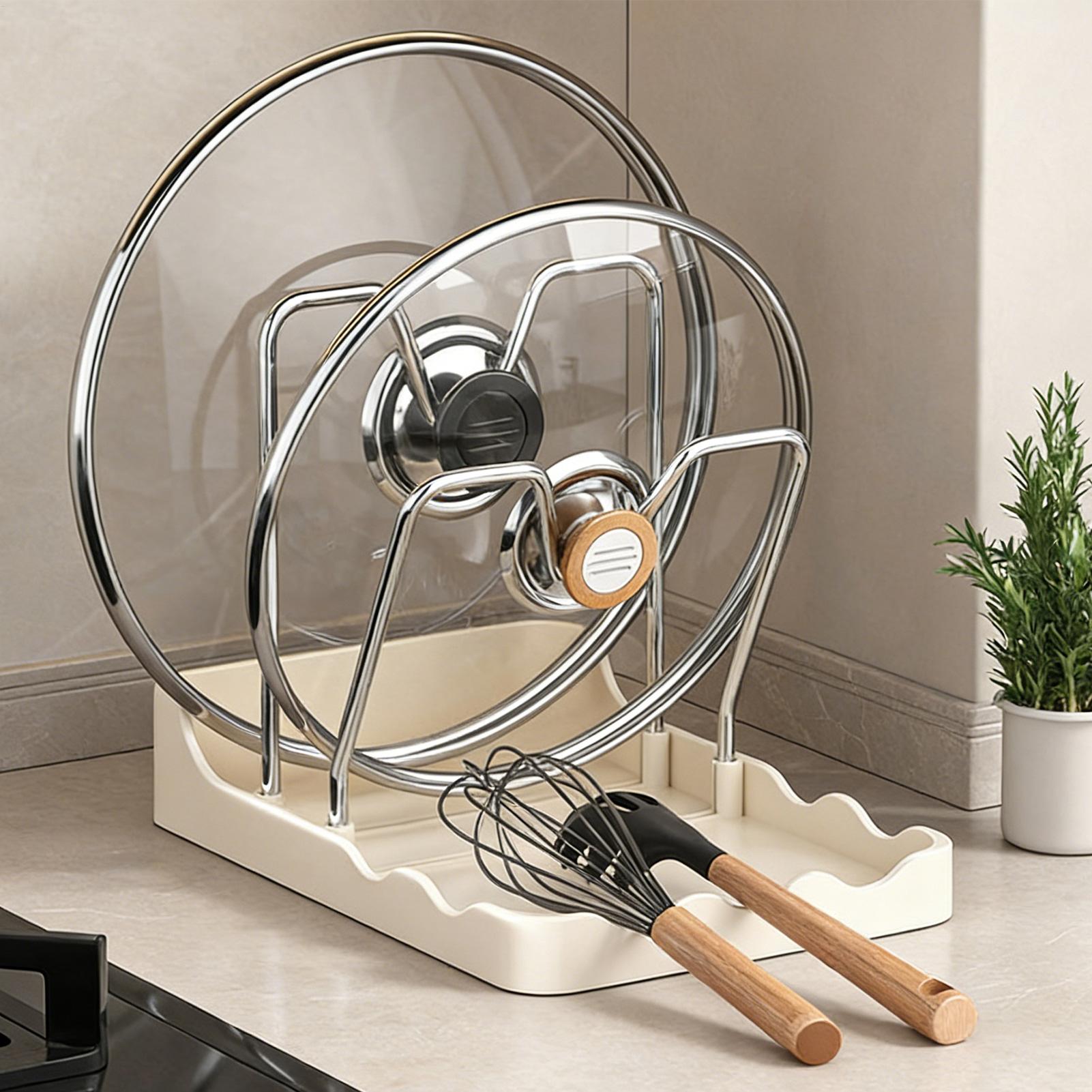 Pot Lid Rack Vertical Spoon St – Kitchen Baking Pantry recenzja i cena