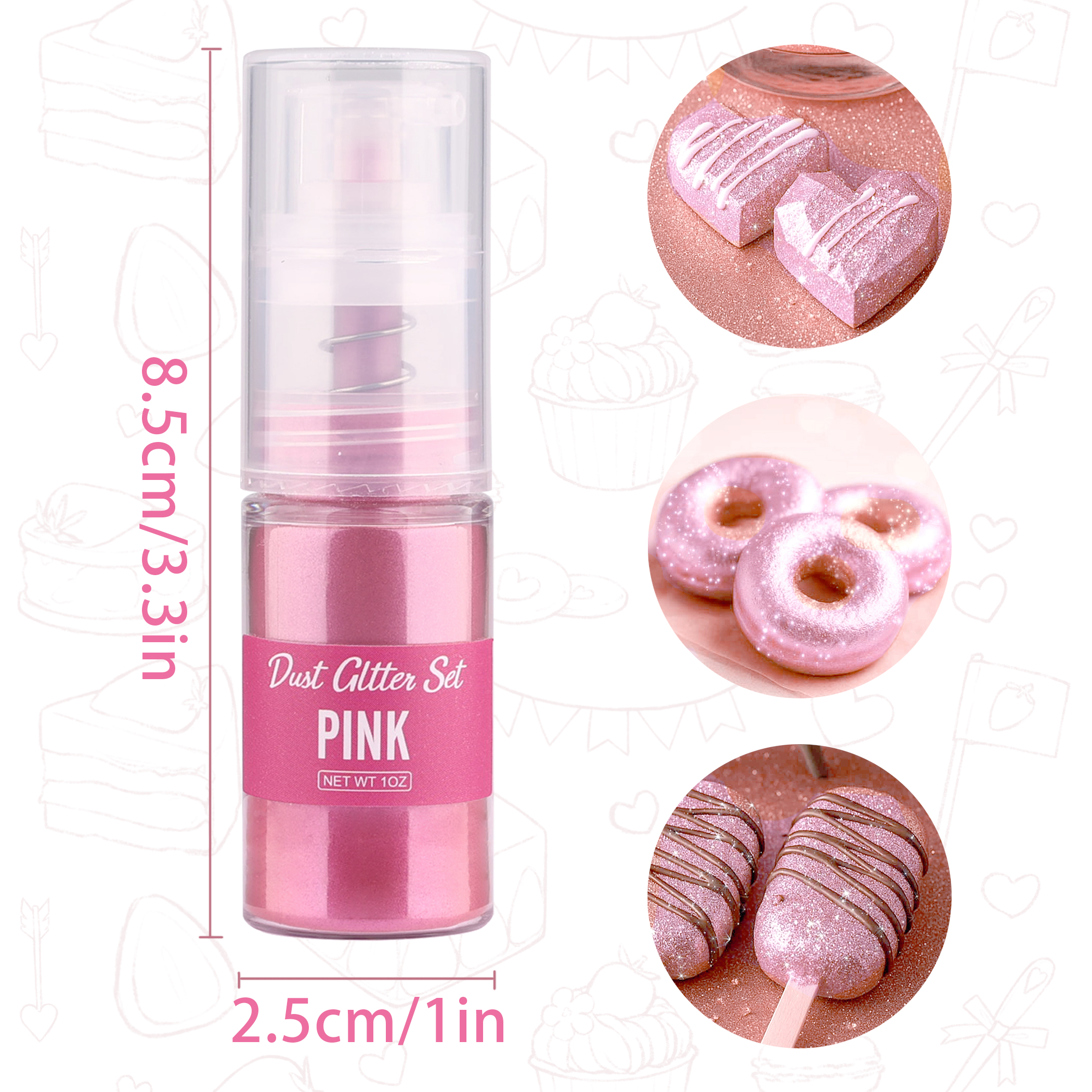 Glitter cake decoration golden – Kitchen Baking Tools recenzja i cena