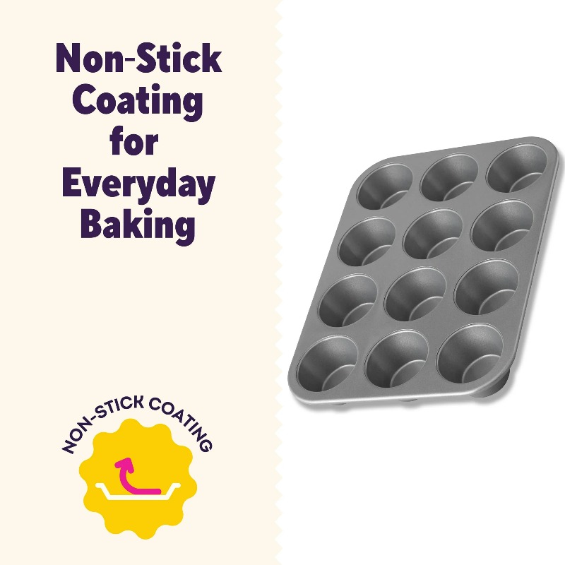 Non-Stick 12-Cup Muffin Pan Cu – Muffin Tin Nonstick recenzja i cena