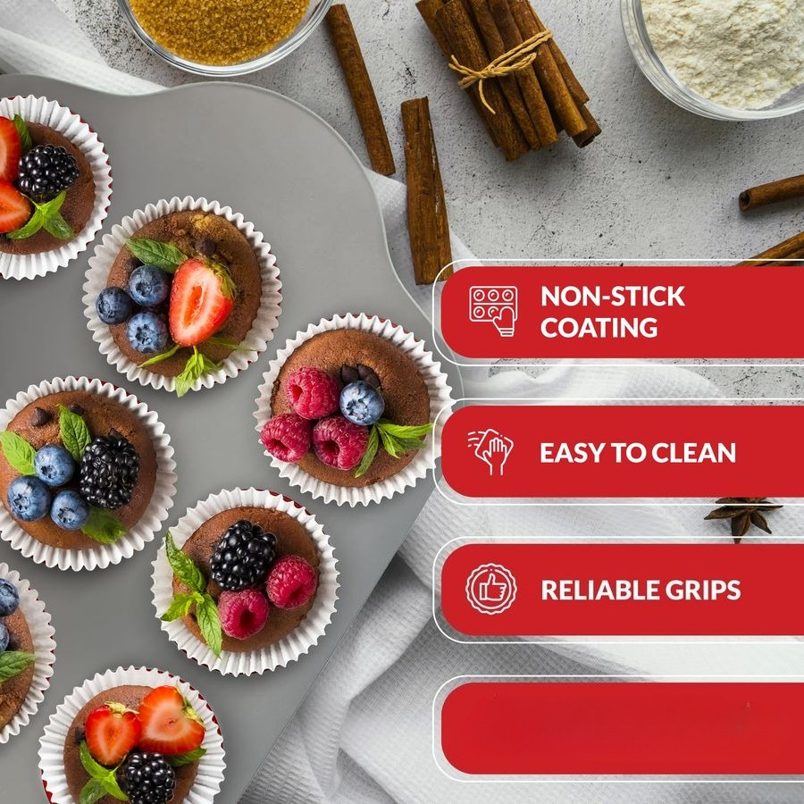 NonStick 12 Cup Silicone Muffi – Muffin Tin Nonstick recenzja i cena