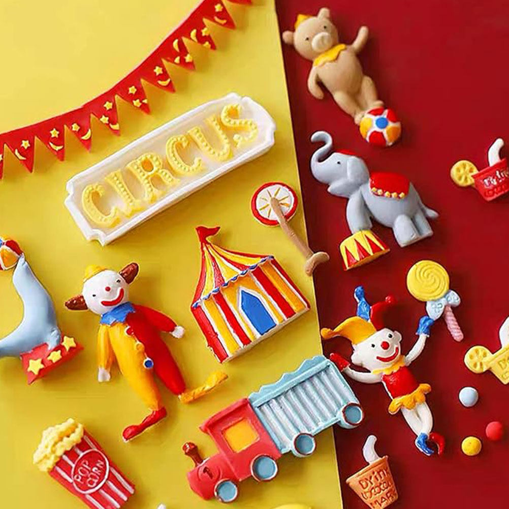 2Pcs Circus Fondant Mold Silic – Silicone Cake Mold recenzja i cena